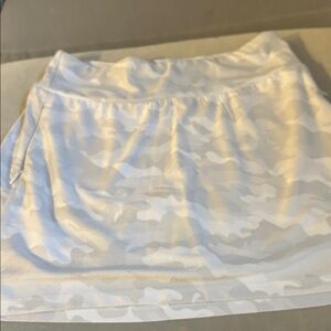 RBX White Camouflage Mini Skirt